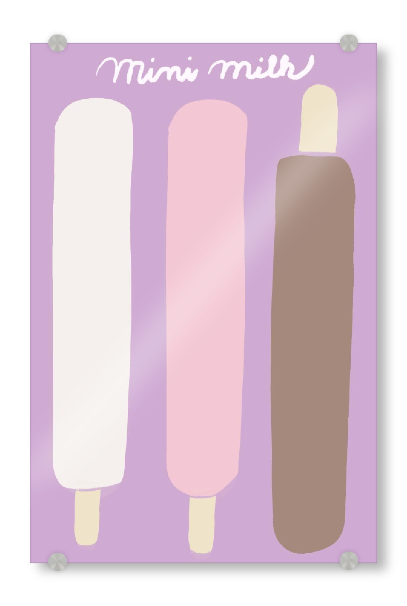 Acrylglasbild "MINI MILKY" artboxONE - Essen & Trinken
