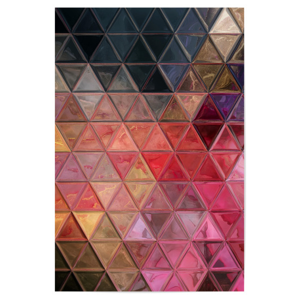 Poster 30x20 cm "Mosaic red pink black" artboxONE - Abstrakt,Geometrie