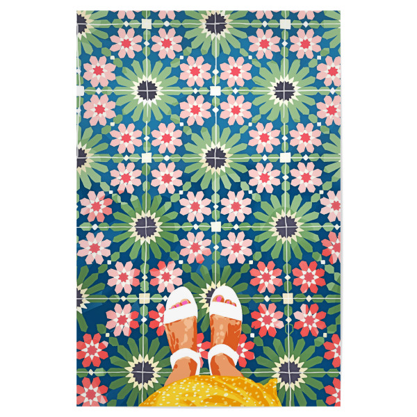 Poster "For The Love of Tiles | Moroccan" artboxONE - Abstrakt,Menschen
