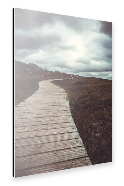 Alu-Dibond "Lonely Paths" 30x20 cm artboxONE