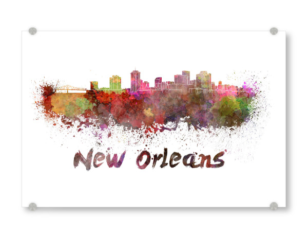 Acrylglasbild "NEW ORLEANS skyline-b" artboxONE - Städte,Abstrakt,Architektur