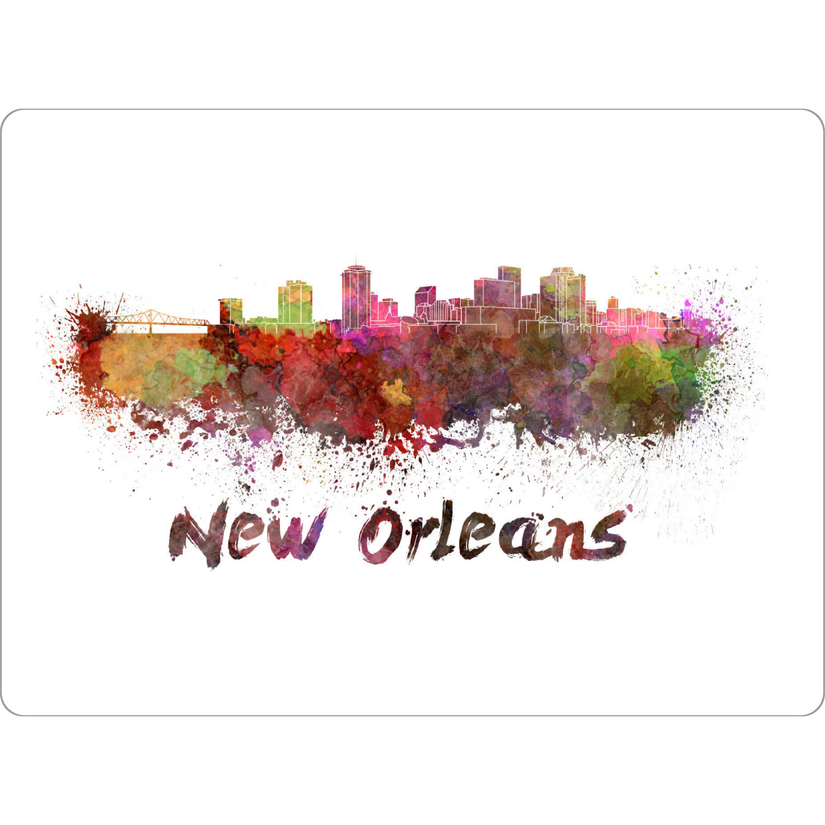 Tischset "NEW ORLEANS skyline-b" artboxONE - Städte,Abstrakt,Architektur