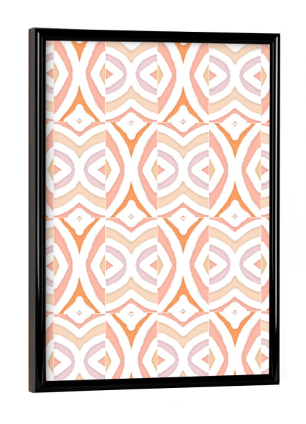 Poster mit schwarzem Rahmen "Spring Mixed Pattern Tiles" artboxONE - Abstrakt,Geometrie