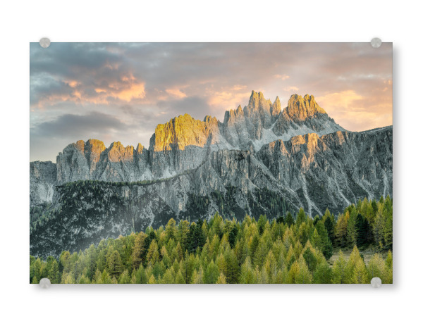 Acrylglasbild "Croda da Lago in den Dolomiten" artboxONE - Natur,Reise,Reise / Länder