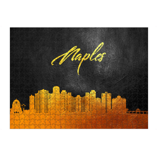 artboxONE Puzzle "Naples Florida Gold Skyline" artboxONE - Städte - Naples,Florida,Gold,Skyline,City,Stadt - Bild naples