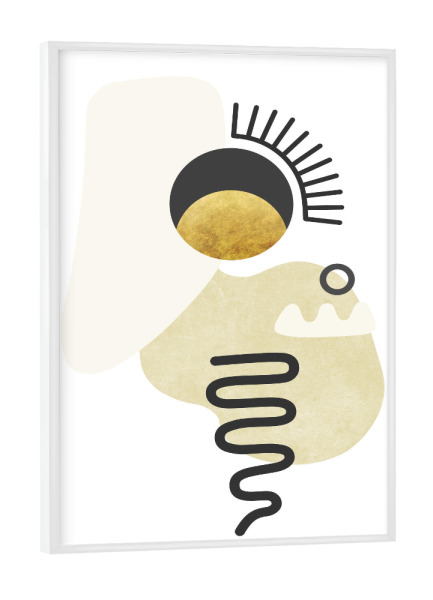 Poster mit weißem Rahmen "Abstract Still Life Shapes" artboxONE - Natur,Abstrakt,Geometrie
