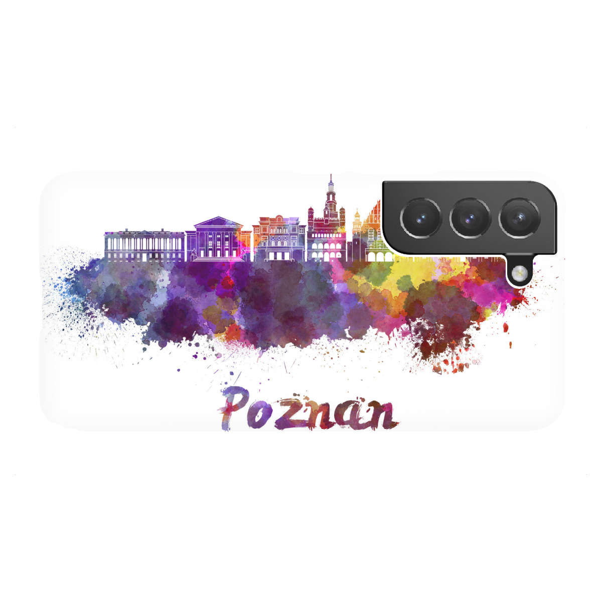 Samsung Galaxy "POZNAN skyline in watercolor" Premium-Case Handyhülle artboxONE