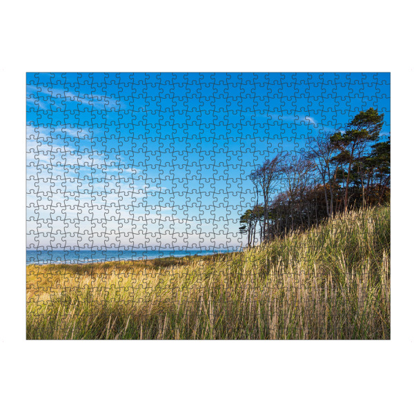 artboxONE Puzzle "Düne, Bäume und Strand" artboxONE - Natur,Reise,Reise / Strand und Meer