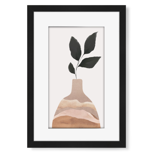 Clay Vase With Plant