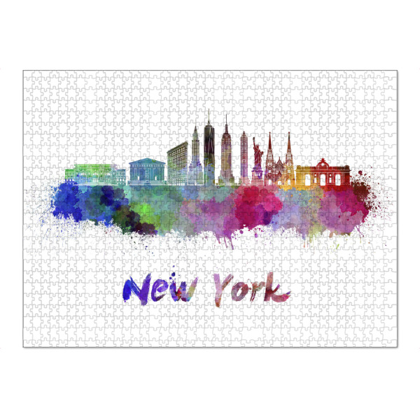Puzzle Ravensburger "NEW YORK skyline in watercolor-p" artboxONE - Städte,Abstrakt,Architektur
