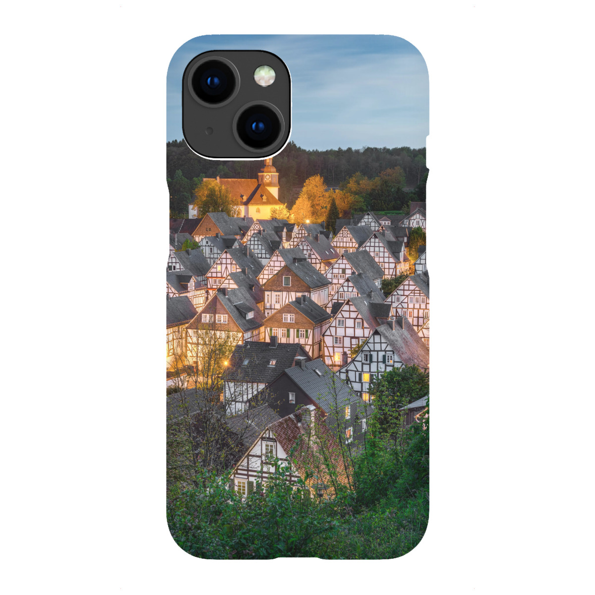 iPhone "Freudenberg im Siegerland am Abend" Premium-Case Handyhülle artboxONE