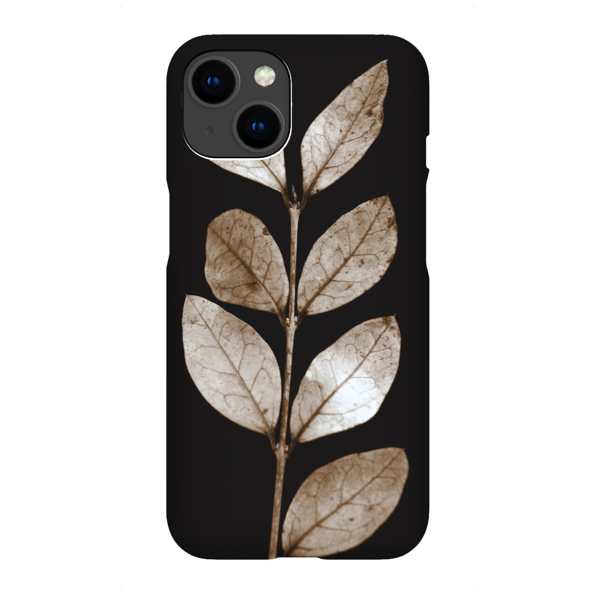 iPhone "Zweig mit transparenten Blättern" Premium-Case Handyhülle artboxONE