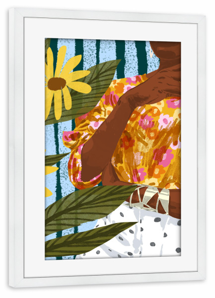 Poster mit Rahmen weiß "Beauty has no skin tone" artboxONE - Menschen,Fashion