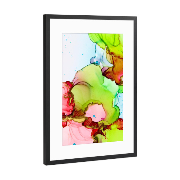 Poster mit Rahmen Schwarz (Metallic) "Candy collection 1.0" artboxONE - Für Kinder,Abstrakt