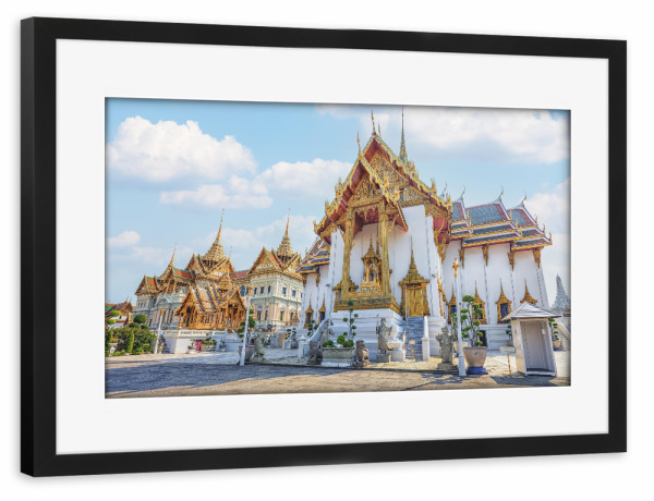 Poster mit Rahmen schwarz "The Royal Grand Palace" artboxONE - Städte,Reise,Architektur,Reise / Asien,Reise / Länder