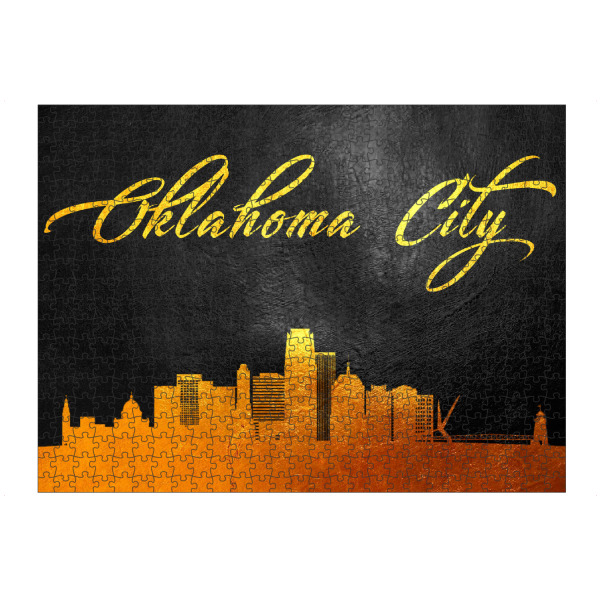 artboxONE Puzzle "Oklahoma City Gold Skyline" artboxONE - Städte - Oklahoma,City,Gold,Skyline,Stadt - Bild oklahoma
