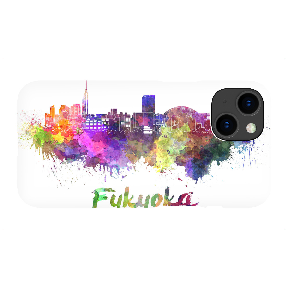 "FUKUOKA skyline-b"für iPhone - Premium-Case Handyhülle artboxONE