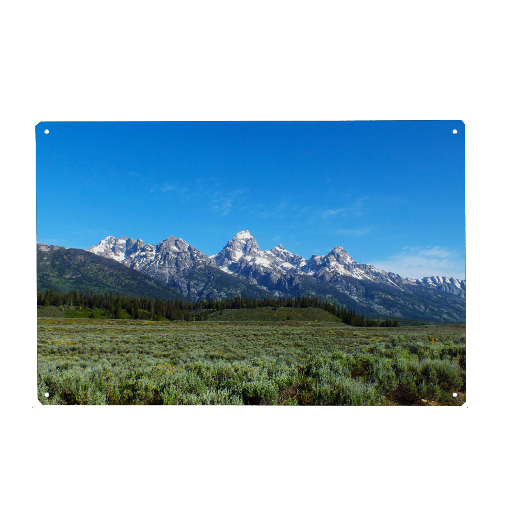 Metall Poster "Grand Teton NP, USA" artboxONE - Natur,Reise,Reise / Länder