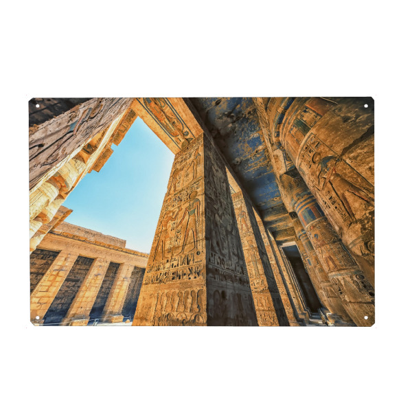 Metall Poster "Habu Temple" artboxONE - Reise,Architektur,Reise / Afrika,Reise / Länder,Städte / Weitere