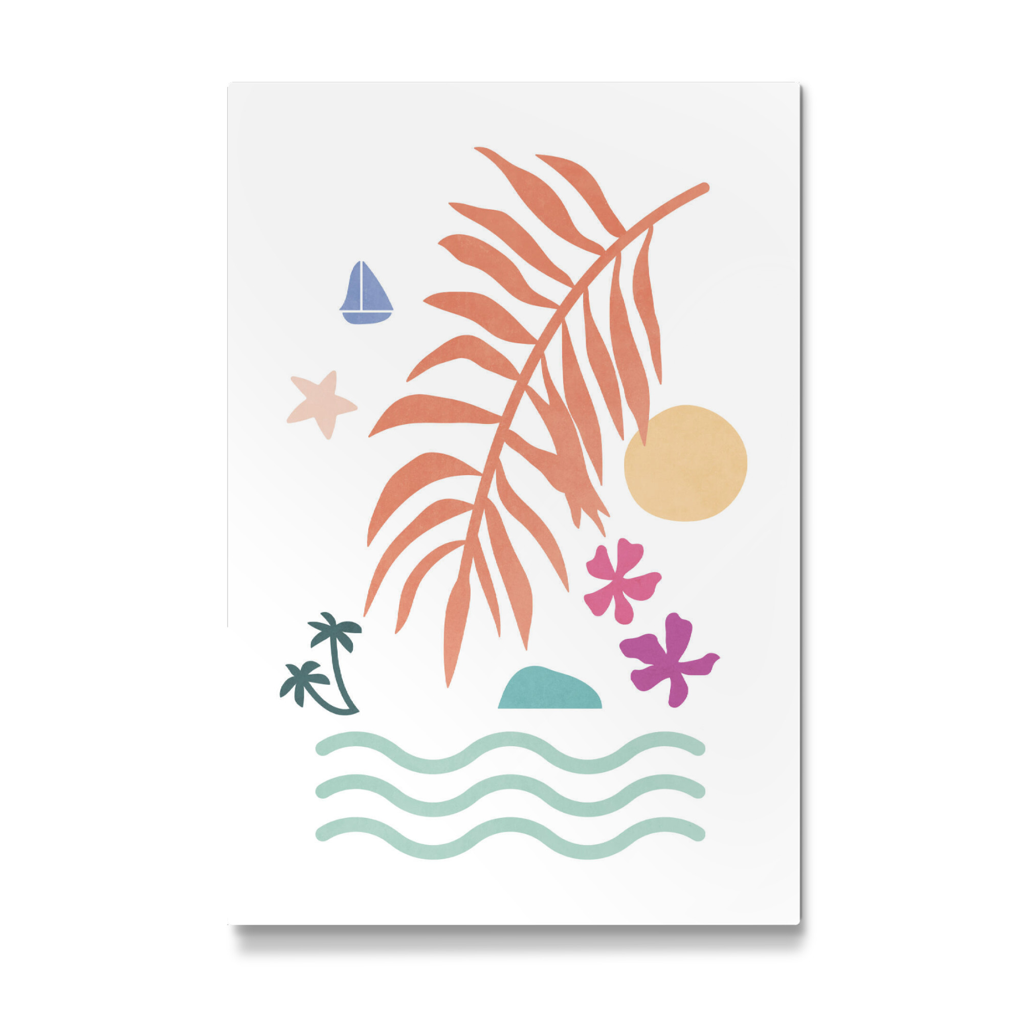Galerie-Print "Simple Tropical Paradise Shapes" 75x50 cm artboxONE