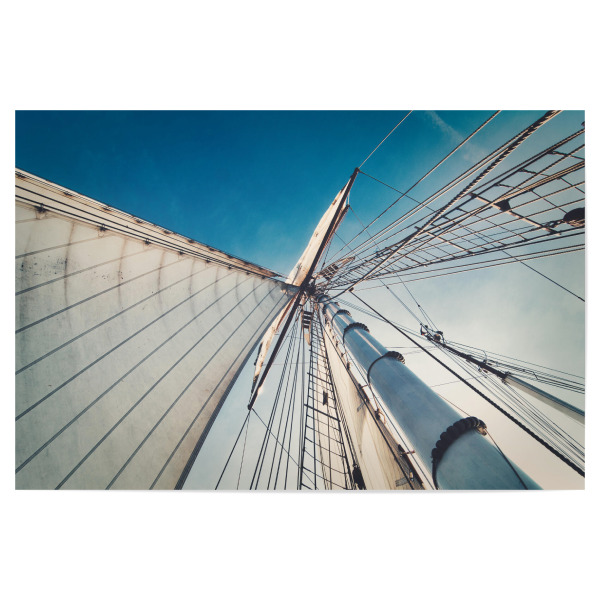 Poster 30x20 cm "Unter weißen Segeln" artboxONE - Natur,Reise,Reise / Strand und Meer