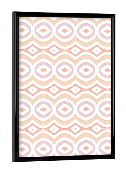Poster mit schwarzem Rahmen "Spring Soft Pattern Tiles" artboxONE - Abstrakt,Geometrie