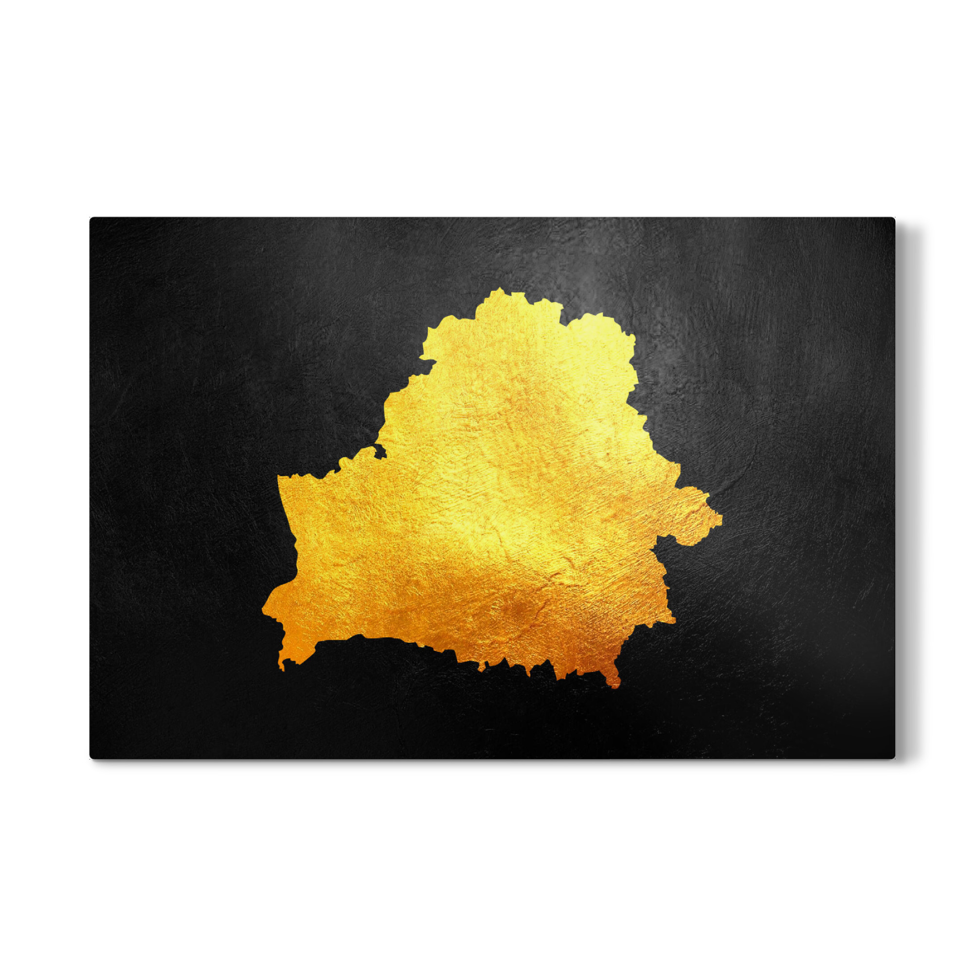 Galerie-Print "Belarus Gold Map" 75x50 cm artboxONE