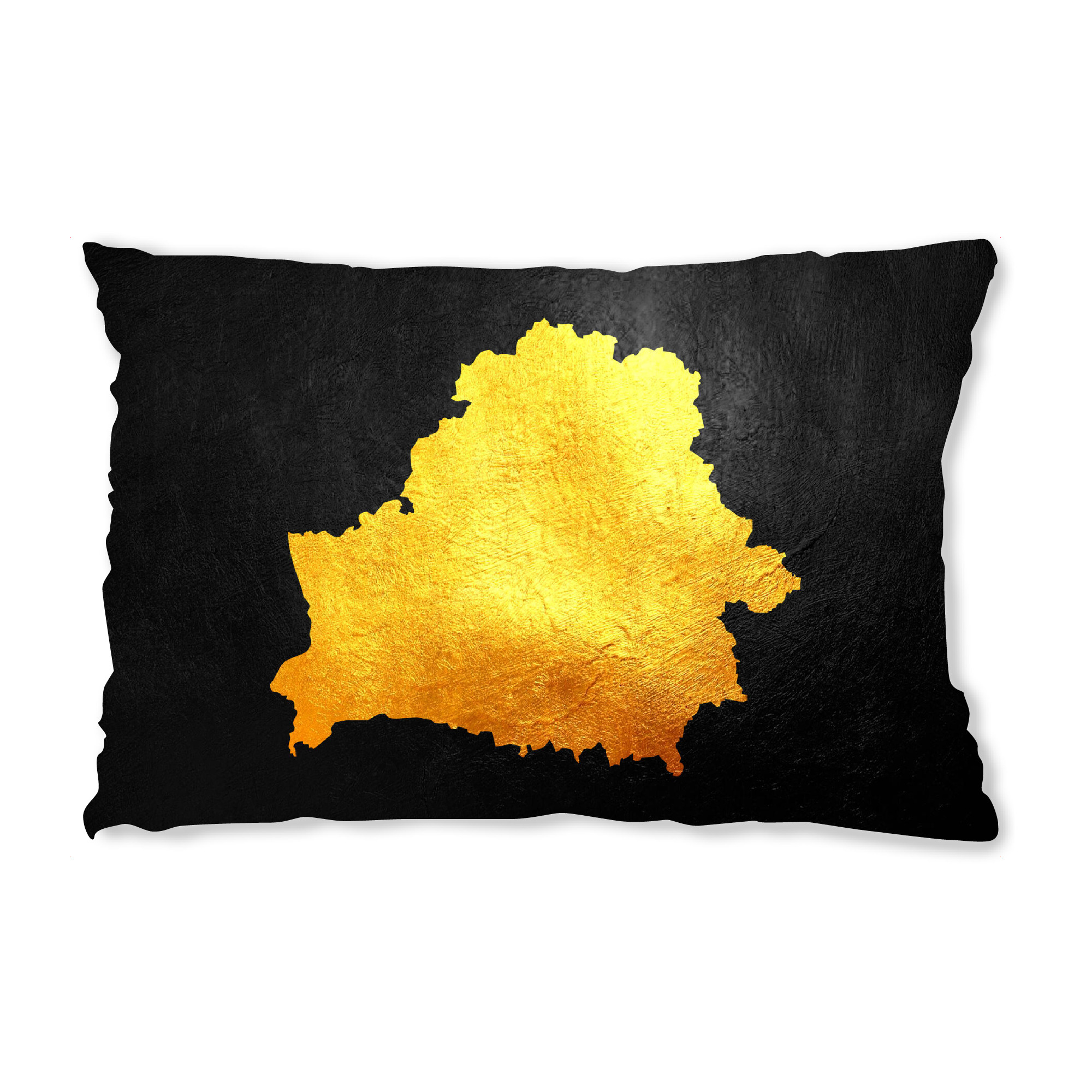 Design-Kissen "Belarus Gold Map" artboxONE - Reise / Länder - Belarus,Gold,Map,Karte,Weißrussland,Land - Bild belarus