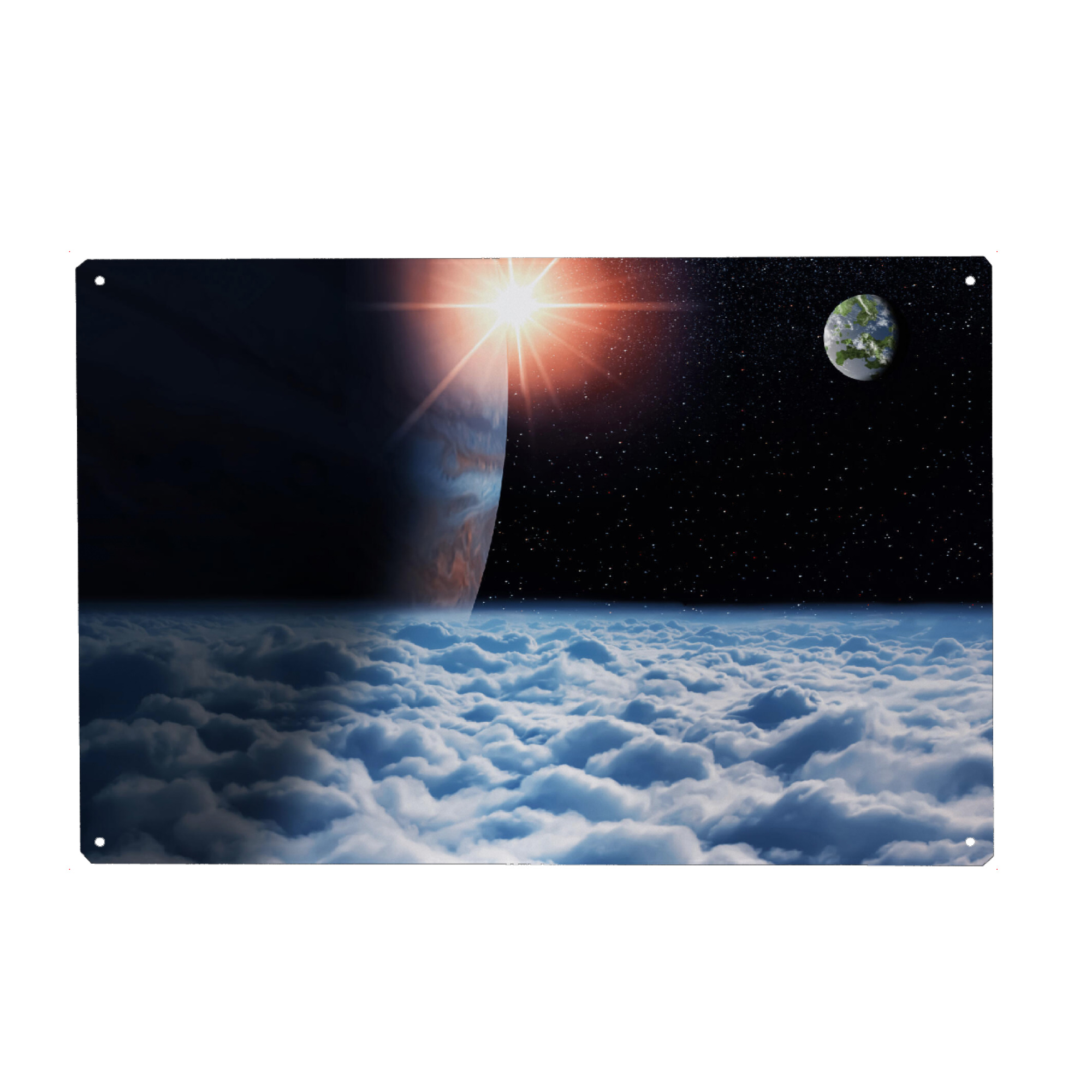 Metall Poster "Space Travel" artboxONE - Natur,Reise,Fiktion,Für Papa,Galaxy