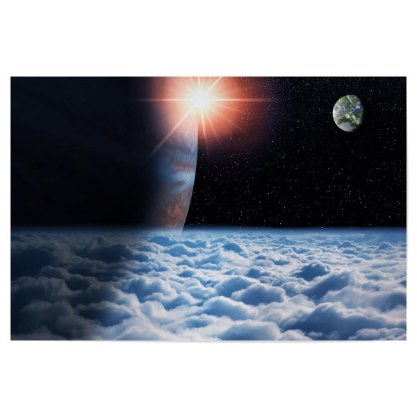 Poster 30x20 cm "Space Travel" artboxONE - Natur,Reise,Fiktion,Für Papa,Galaxy