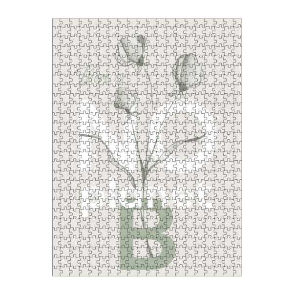 artboxONE Puzzle "Es gibt keinen Planeten B" artboxONE - Typografie,Natur,Floral