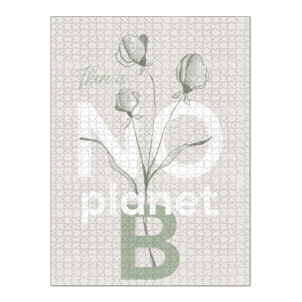 Puzzle Ravensburger "Es gibt keinen Planeten B" artboxONE - Typografie,Natur,Floral