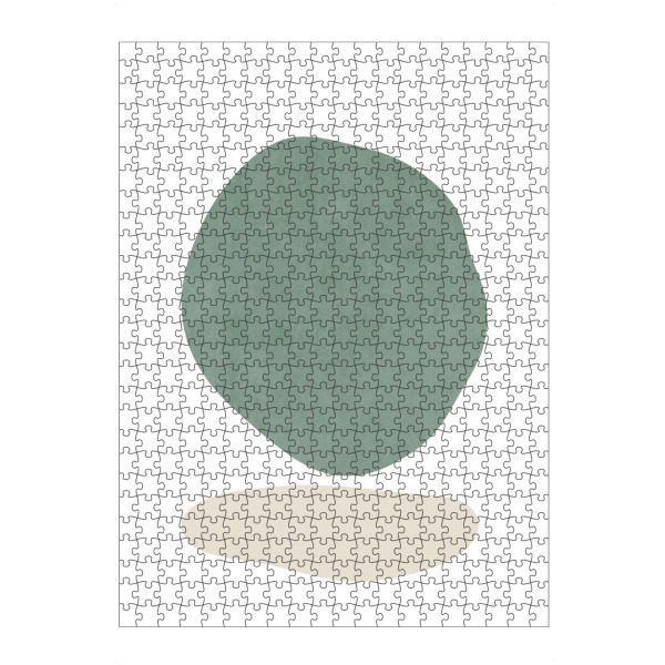 Puzzle Ravensburger "Simple Green Tree Shape" artboxONE - Natur,Abstrakt