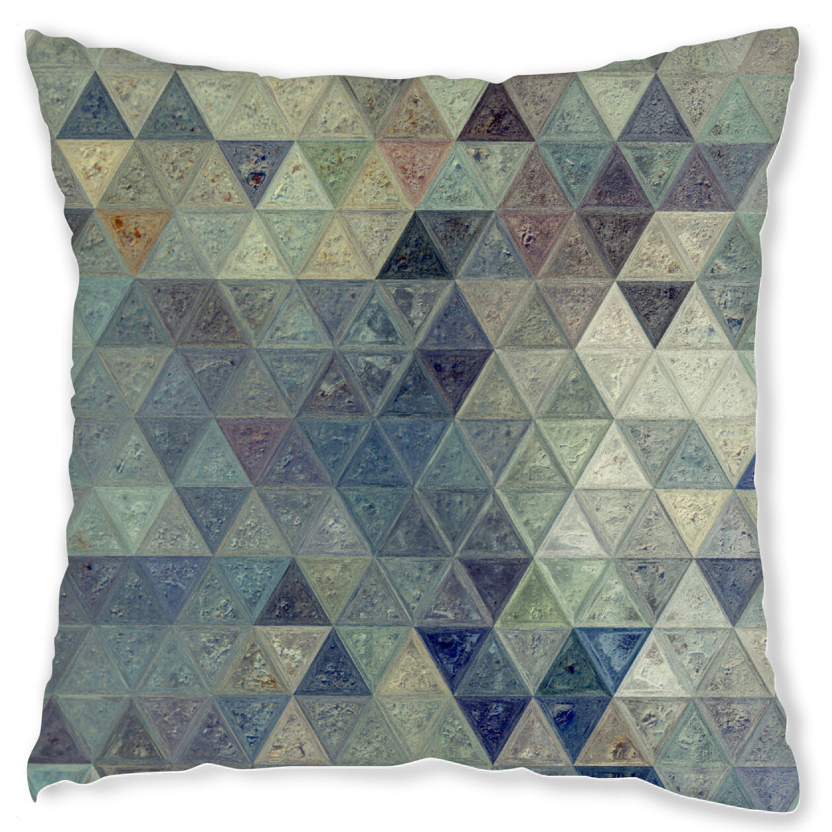 Design-Kissen "Mosaic stone" artboxONE - Abstrakt,Geometrie - Mosaic,Pattern,Decoration,Triangle,Colors,Abstract,Abstrakt,Geometrie,Geometry