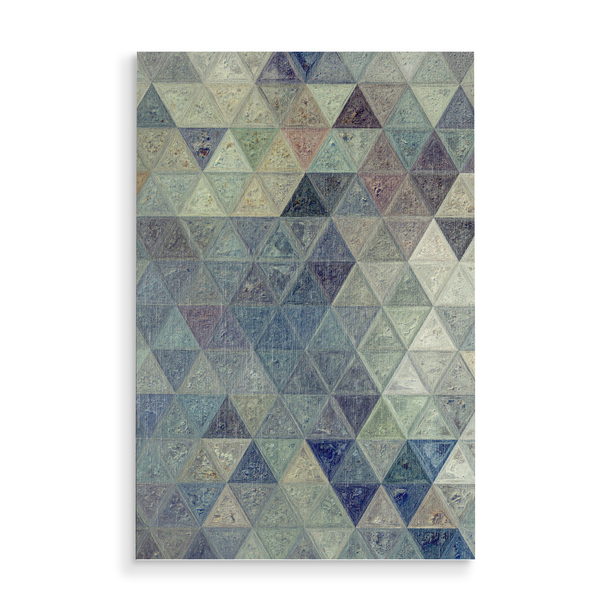Holzbild "Mosaic stone" artboxONE - Abstrakt,Geometrie - Mosaic,Pattern,Decoration,Triangle,Colors,Abstract,Abstrakt,Geometrie,Geometry