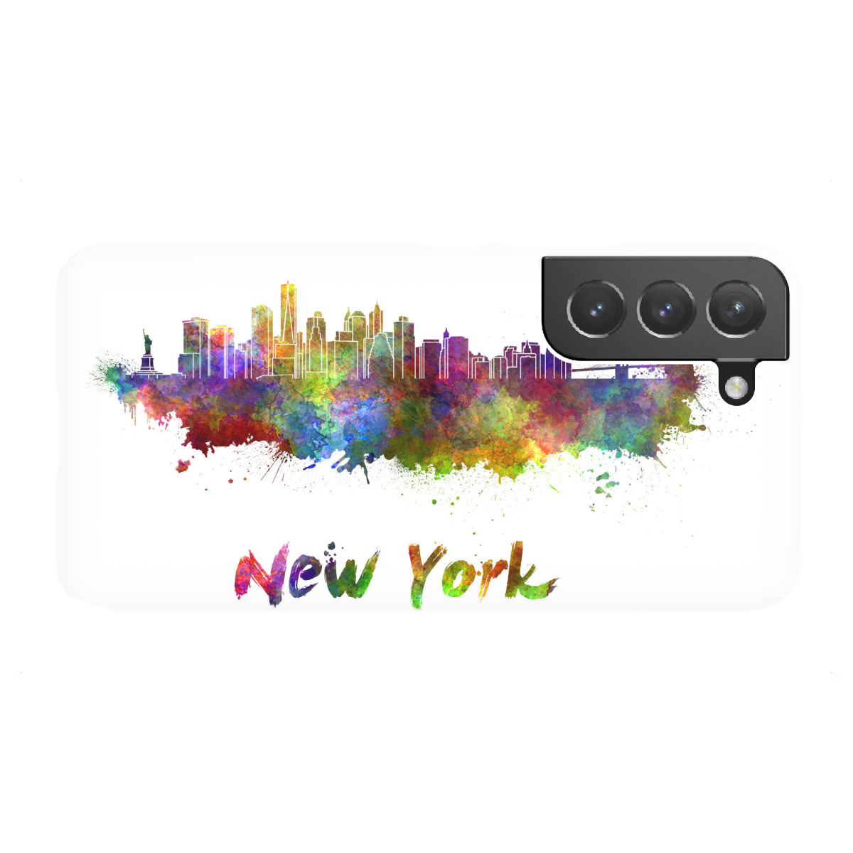"NEW YORK skyline in watercolor-b"für Samsung Galaxy - Premium-Case Handyhülle artboxONE