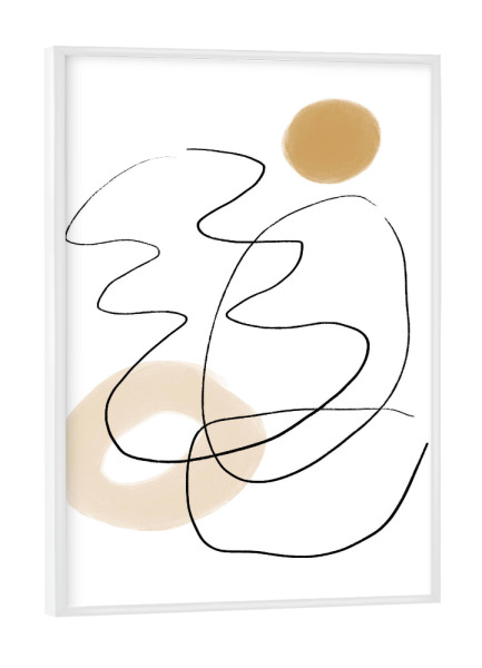 Poster mit weißem Rahmen "Modern Minimalist" artboxONE - Abstrakt - Modern,Midcentury,Minimal