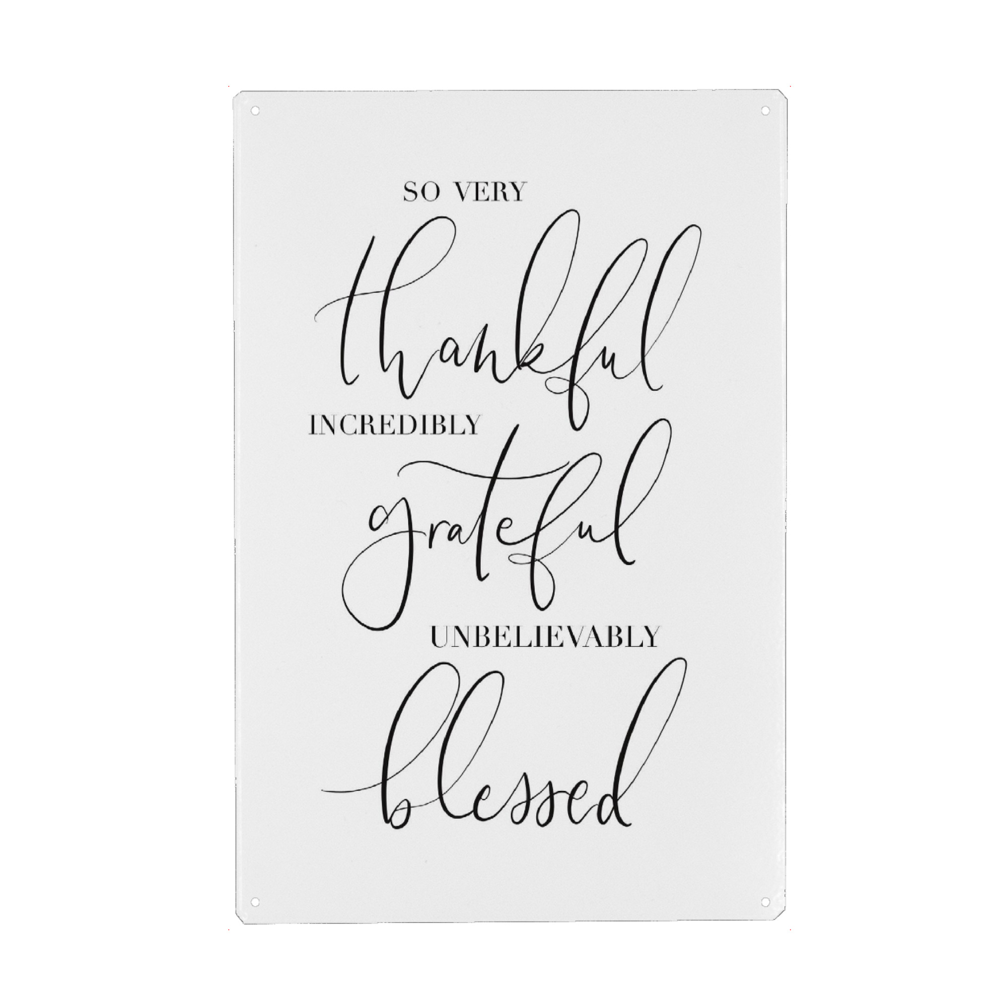 Holzbild "Gratitude Typography" artboxONE - Typografie