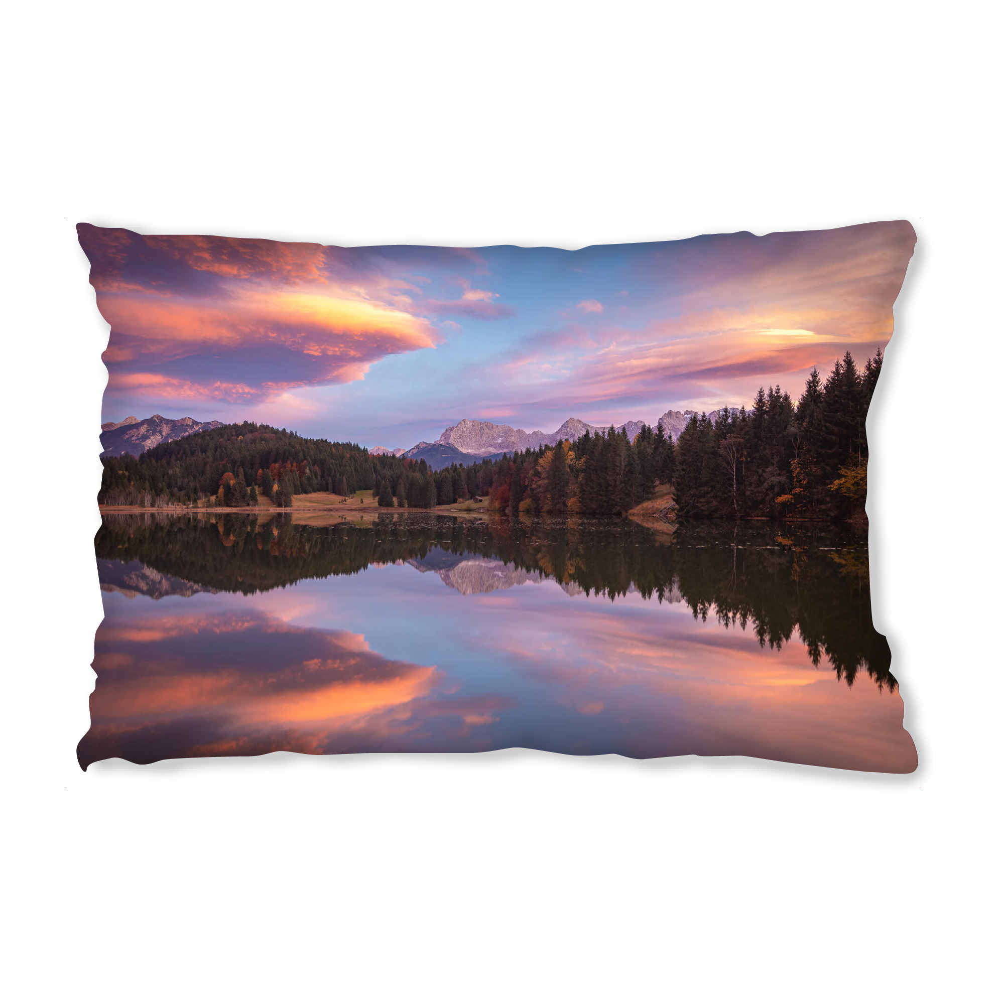 Design-Kissen "Sonnenuntergang in den Alpen" artboxONE - Natur,Reise
