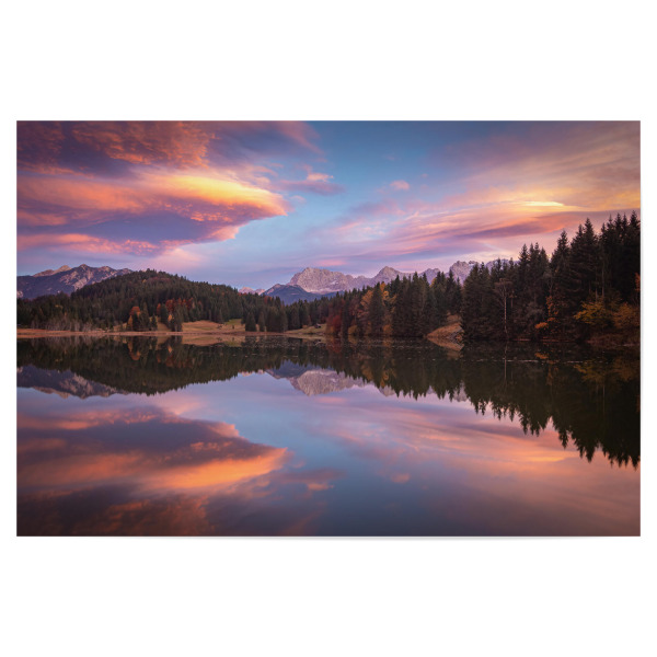 Poster 30x20 cm "Sonnenuntergang in den Alpen" artboxONE - Natur,Reise