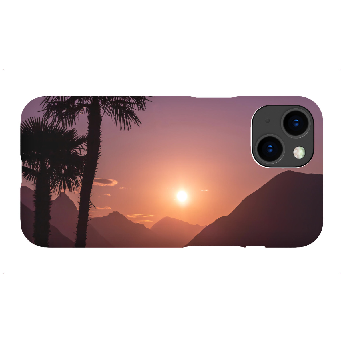 "Sonnenaufgang Lago di Lugano"für iPhone - Premium-Case Handyhülle artboxONE