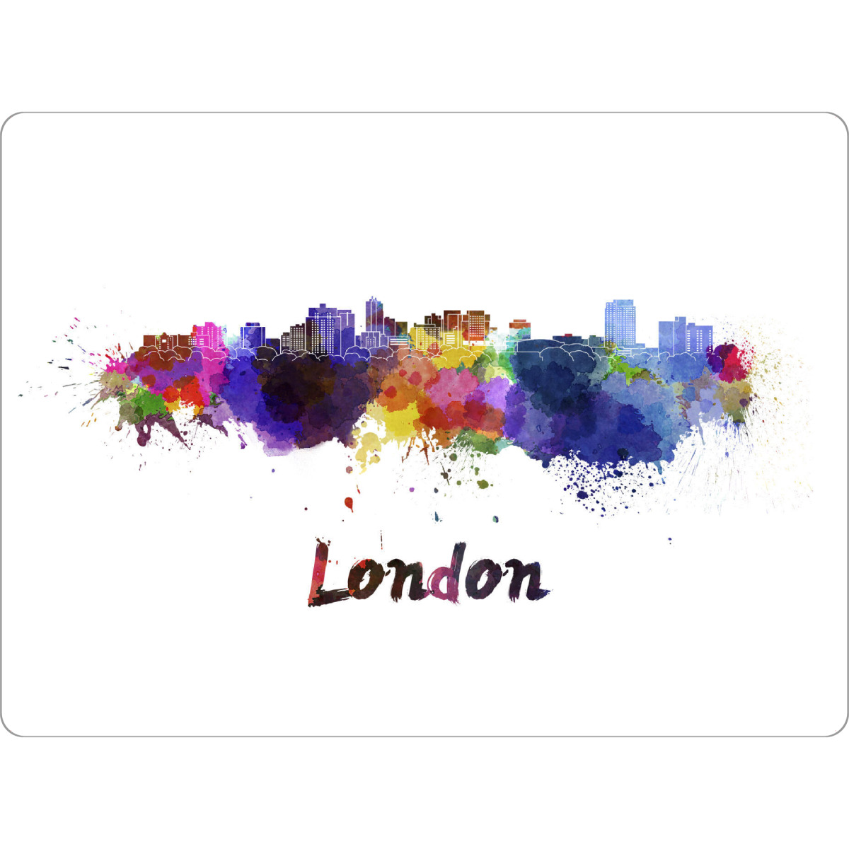 Tischset "LONDON ON skyline in watercolor-b" artboxONE - Städte,Abstrakt,Automobile