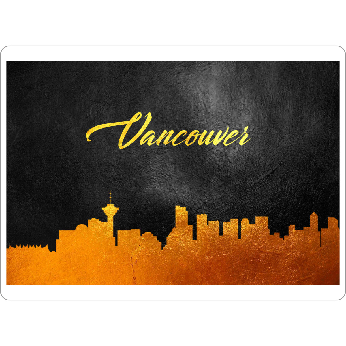 Tischset "Vancouver Canada Gold Skyline" artboxONE - Städte - Vancouver,Canada,Gold,Skyline,City,Stadt - Bild vancouver