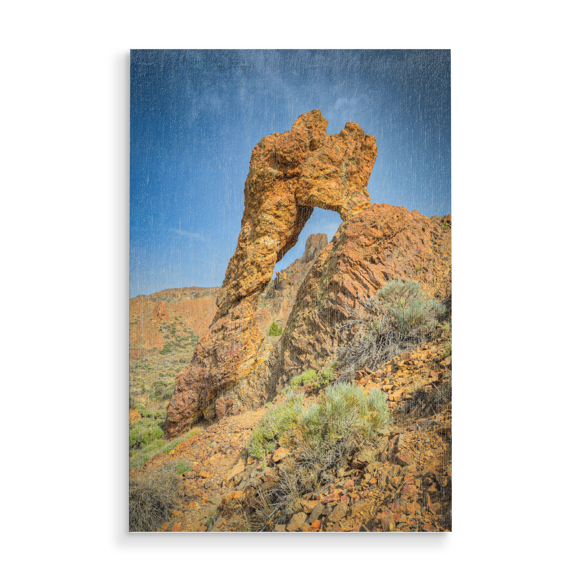 Holzbild "Steinbogen auf Teneriffa" artboxONE - Natur,Reise,Reise / Länder