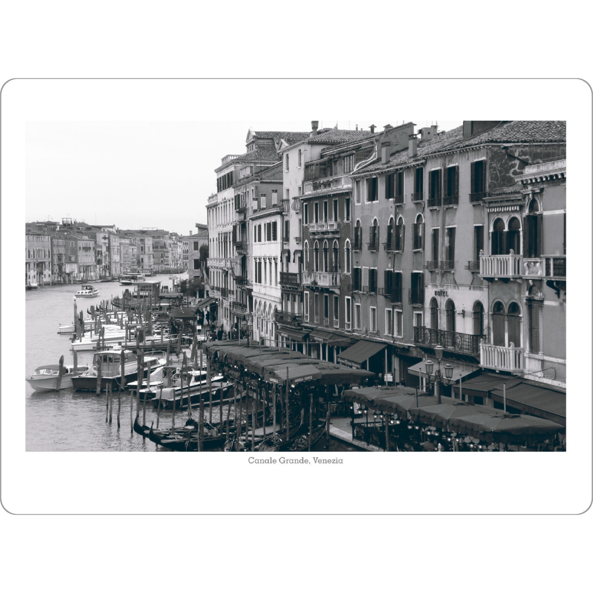 Tischset "Der Canale Grande in Venedig" artboxONE - Reise,Schwarzweiß,Architektur,Städte / Venedig,Reise / Länder