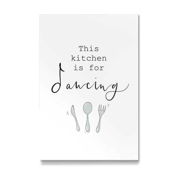 Galerie-Print "This Kitchen is for Dancing Typo" 30x20 cm artboxONE