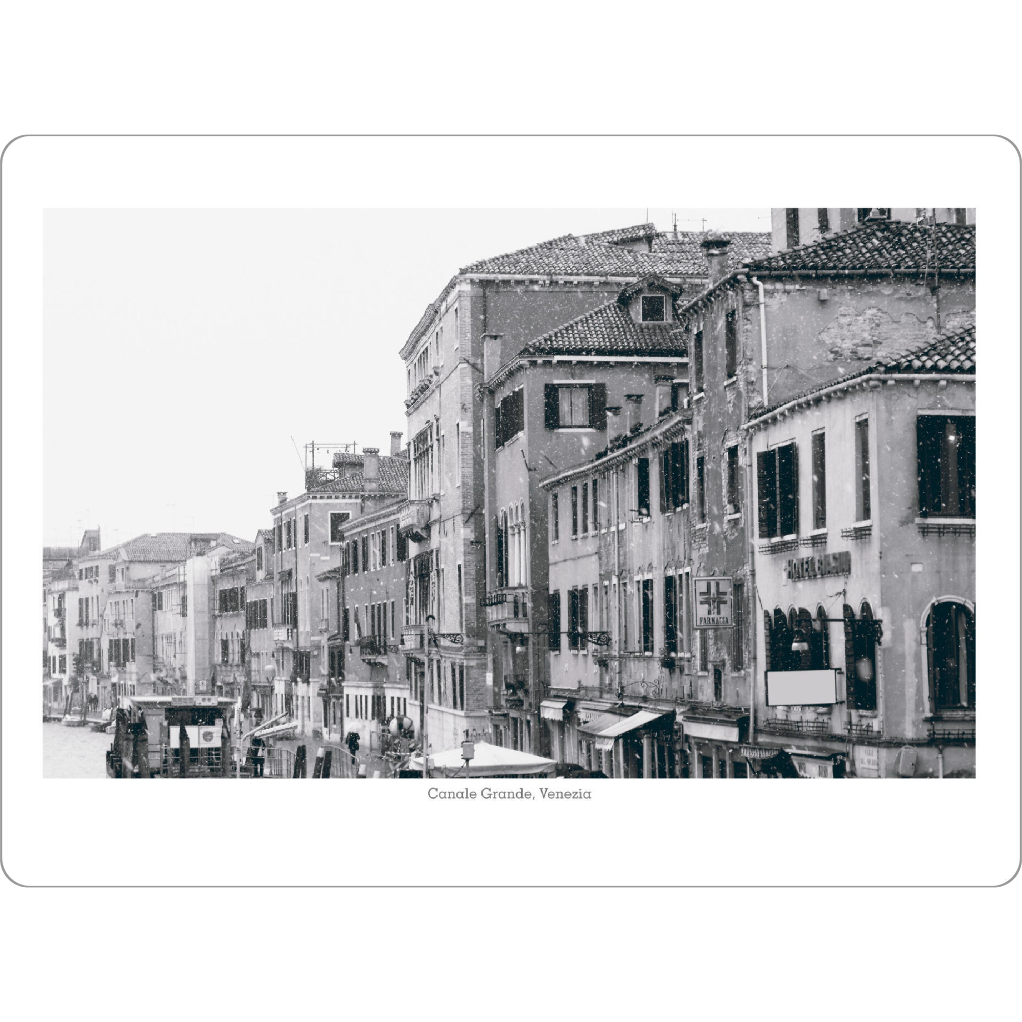 Tischset "Canale Grande in Venezia" artboxONE - Reise,Schwarzweiß,Architektur,Städte / Venedig,Reise / Länder
