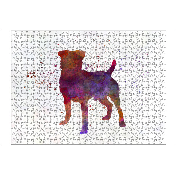 artboxONE Puzzle "German Hunting Terrier dog" artboxONE - Tiere,Abstrakt - Dog,Dogs,Pet,Animal,Mammal,Watercolor,Dog poster,Illustration,Abstract