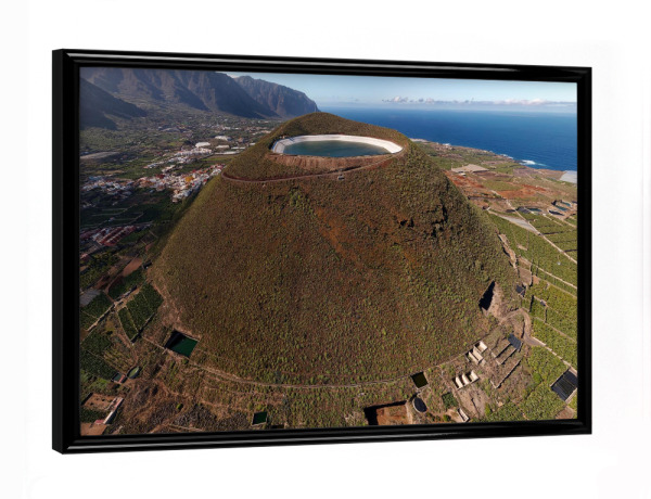 Poster mit schwarzem Rahmen "Teneriffa - Montana Taco; OstPano" artboxONE - Städte,Natur,Reise,Architektur,Reise / Strand und Meer