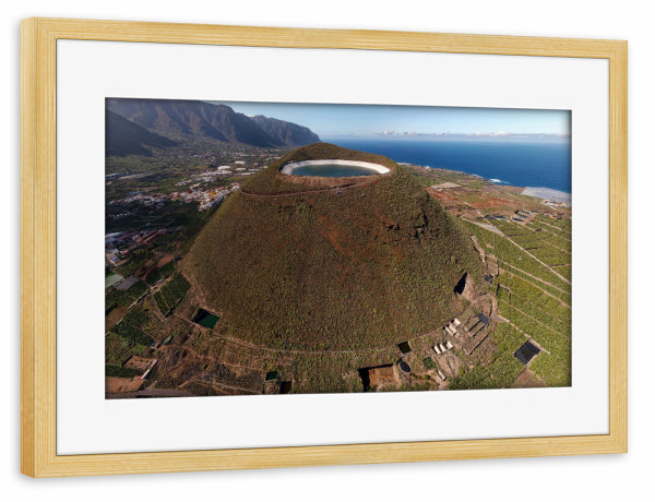 Poster mit Rahmen kiefer "Teneriffa - Montana Taco; OstPano" artboxONE - Städte,Natur,Reise,Architektur,Reise / Strand und Meer